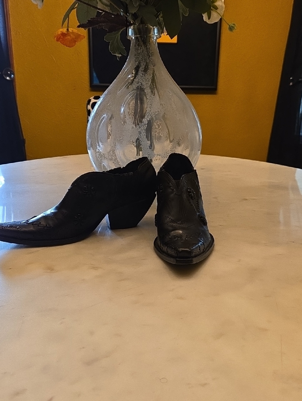 BCBGirls Black Western Ankle Booties
